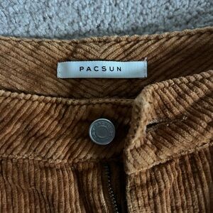 PacSun Warm Brown Corduroy Mom Jeans